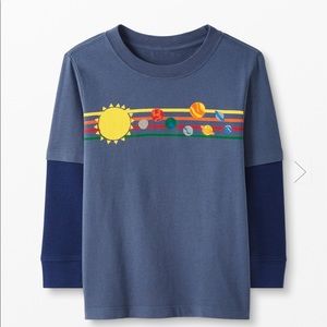 NEW Hanna Anderson graphic long sleeve tee 6/7